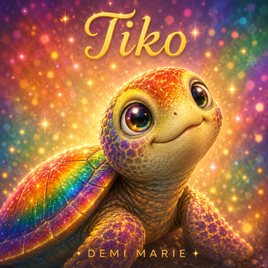 Tiko de Regenboogschildpad, een kleurrijke jonge schildpad die avonturen beleeft in en rond de oceaan.